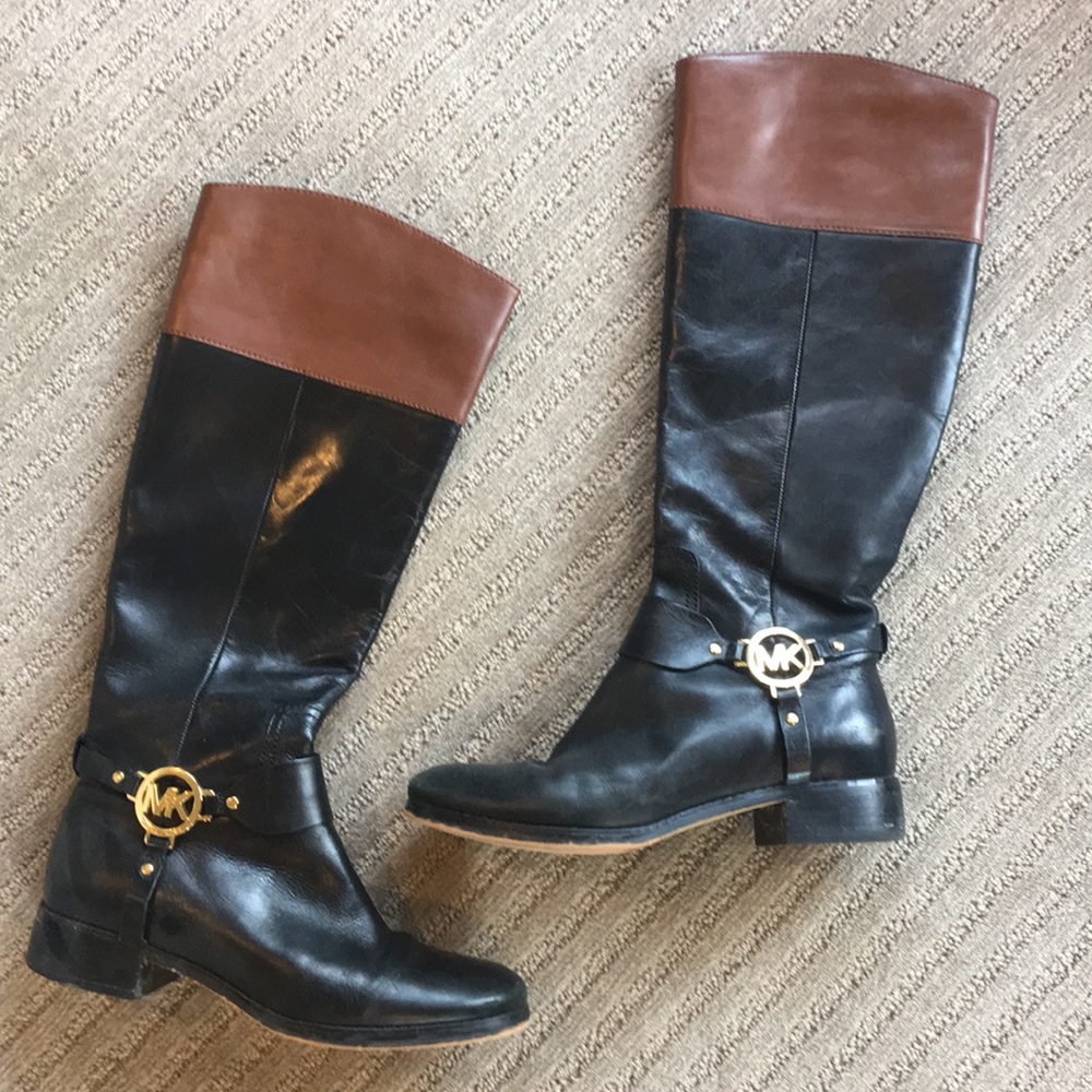 Micheal Kors leather riding boots
